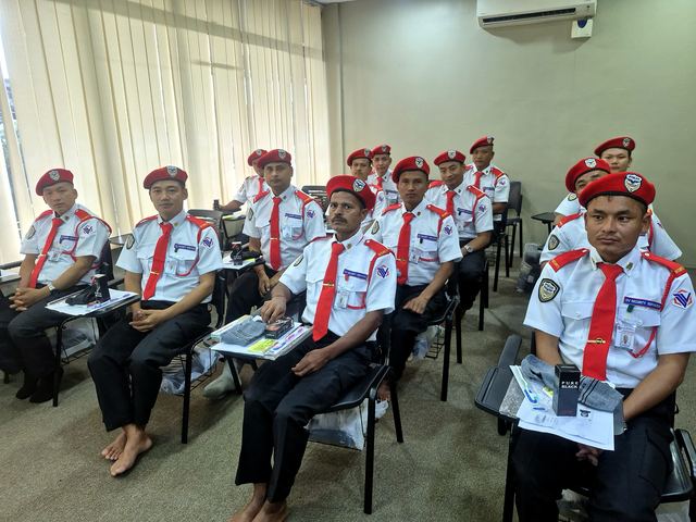 Induction briefing for security personnel
